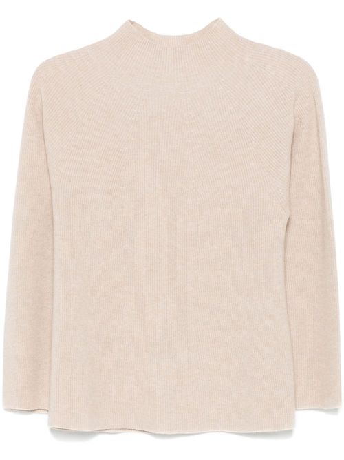 Fine-ribbed sweater - Neutrals
