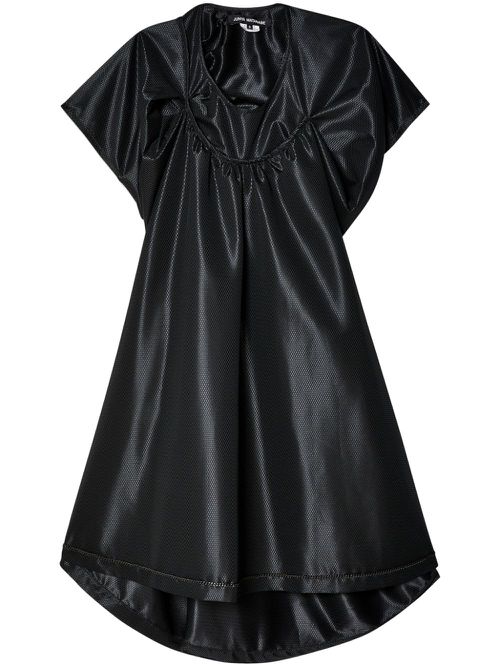 Draped midi dress - Black
