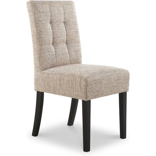 Madoc Oatmeal Waffle Stitch Dining Chair | 4 Leg Colours | Roseland