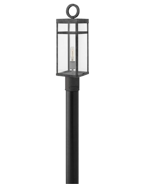 Aged Zinc LED Post Top or Pier Mount from the Porter Collection