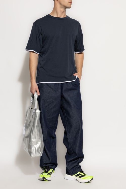 T-shirt With A Round Neckline, Men's, Navy Blue