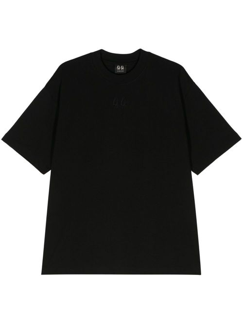 Classic logo-embroidered cotton T-shirt - Black