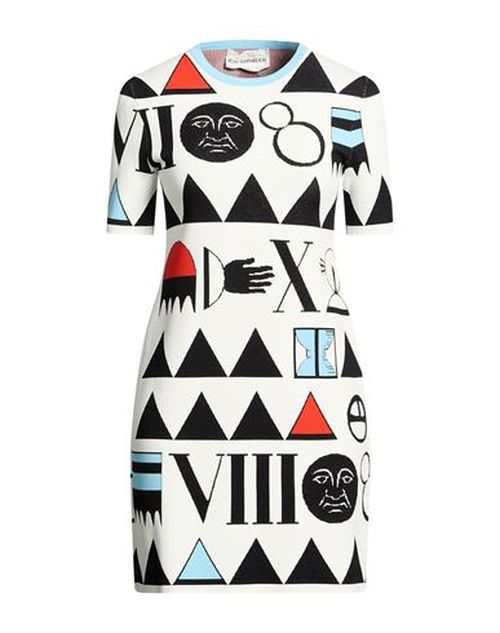 Woman Mini dress White Size M Viscose, Polyester