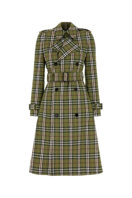Burberry - Embroidered stretch linen trench coat