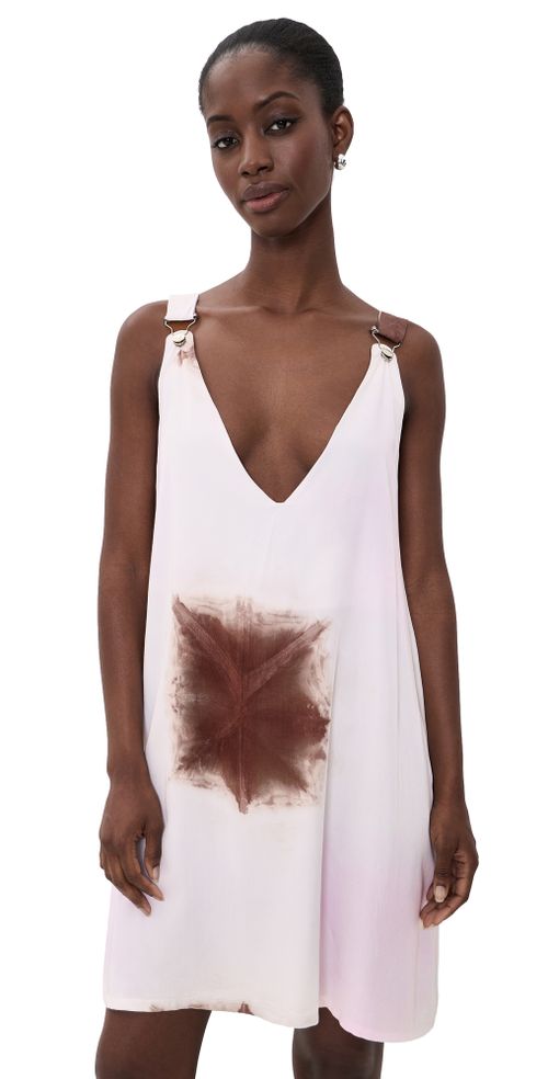 Fola Dress Pink/Brown/White