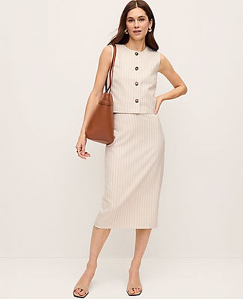 Ann Taylor The Clean Pencil Skirt in Pinstripe