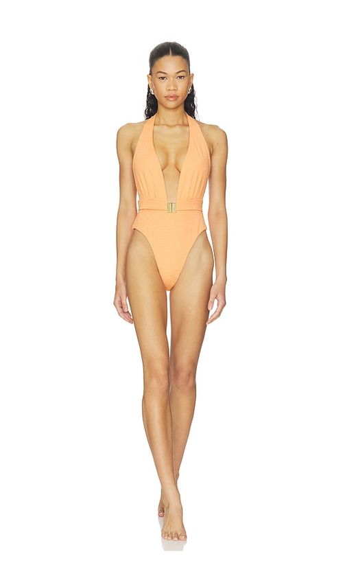 La Porte Bianca One Piece in Coral. - S also in XS, M