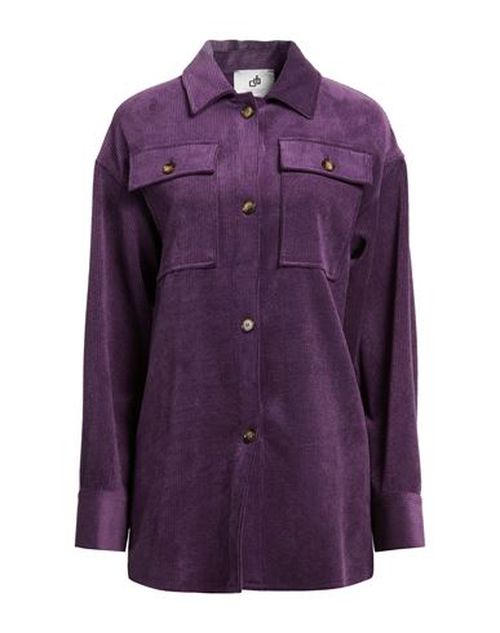 Woman Shirt Purple Size 4 Cotton, Polyester, Elastane