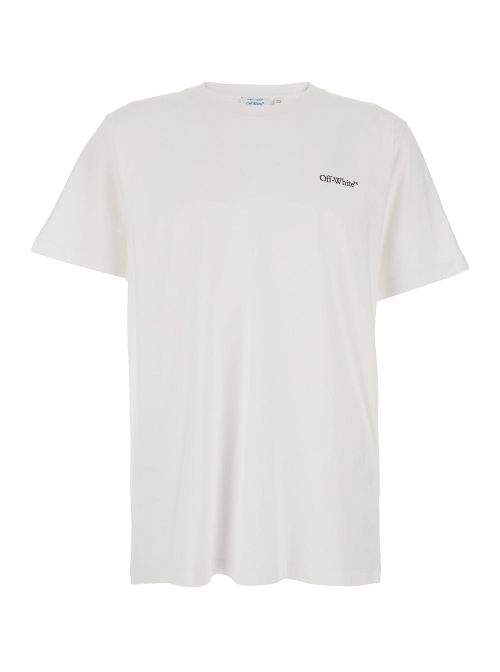 Logo-Embroidered Crew Neck T-Shirt — White