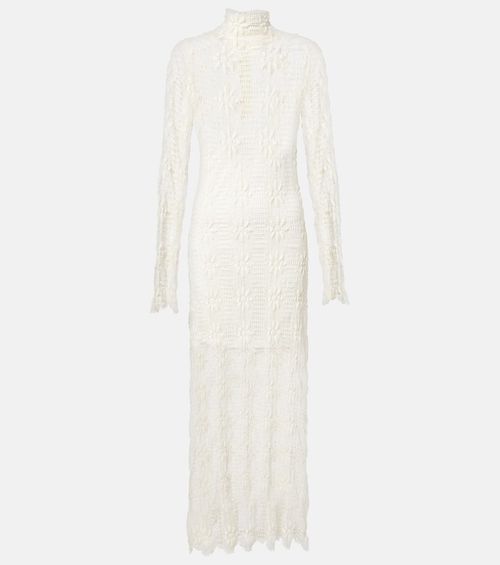 Talia floral cotton-blend lace maxi dress