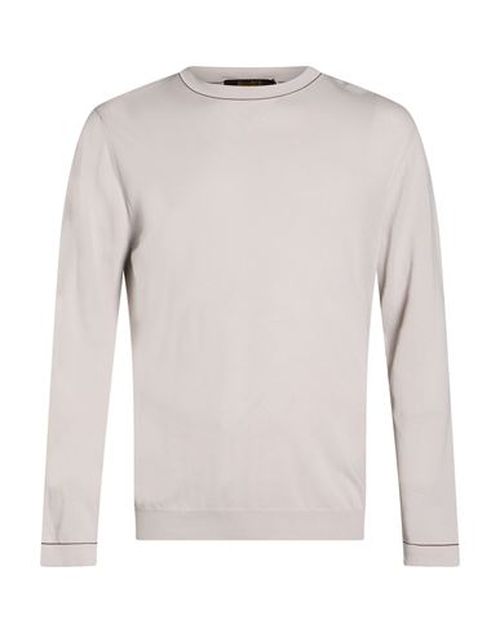 Man Sweater Light grey Size 42 Cotton