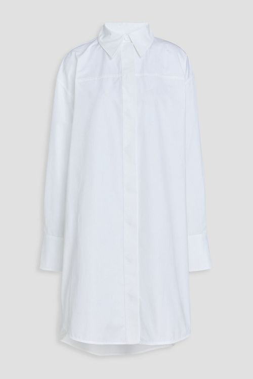 Cotton-poplin shirt dress - White - FR 32
