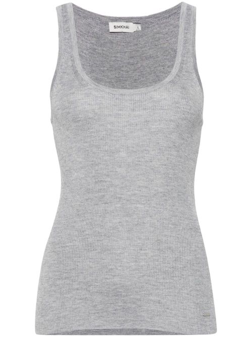 Logo plaque tank top - Grey