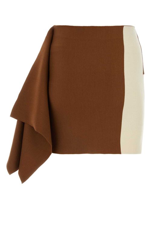 Multicolor Wool Mini Skirt