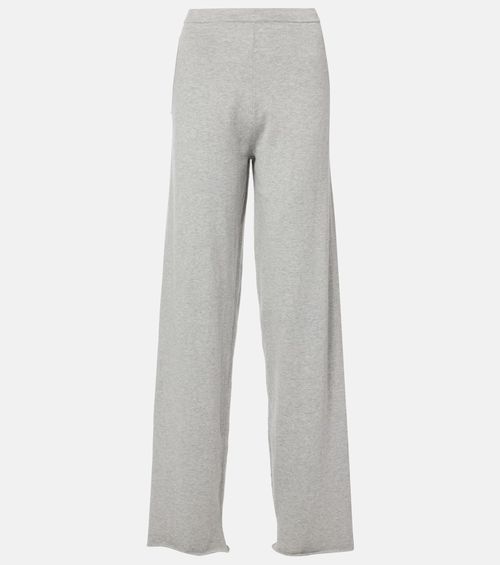 N°353 Relax cotton and cashmere wide-leg pants