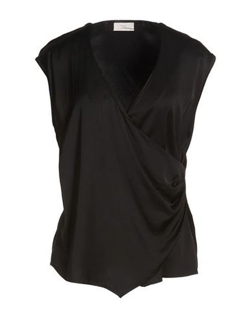 Woman Top Black Size M EcoVero viscose, Rayon, Elastane