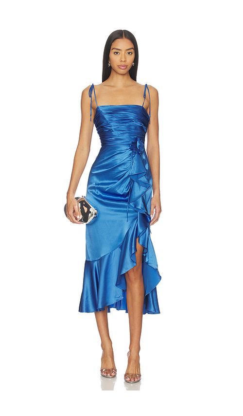Cinq a Sept ROBE MIREYA en Blue. 00. Also , 10, 2, 4