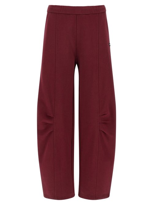 Organic Cotton Terry Joggers — burgundy