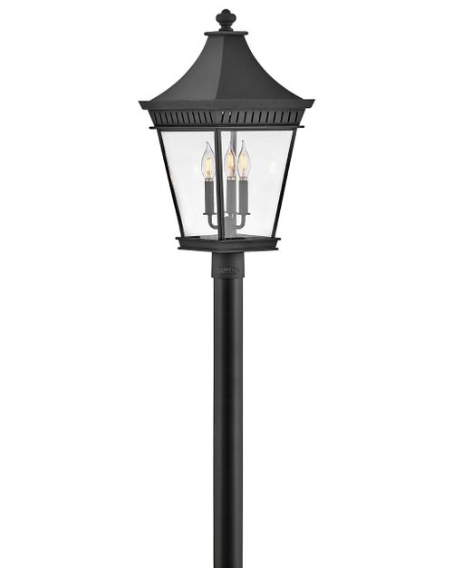 Museum Black LED Post Top or Pier Mount from the Chapel Hill Collection