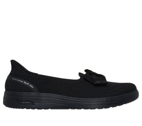 Skechers Women's Slip-ins: Arch Fit Inspire - Gemma Flats in Black, 2, Vegan