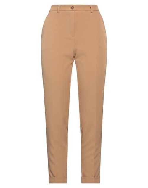 Woman Pants Camel Size 2 Polyester, Elastane