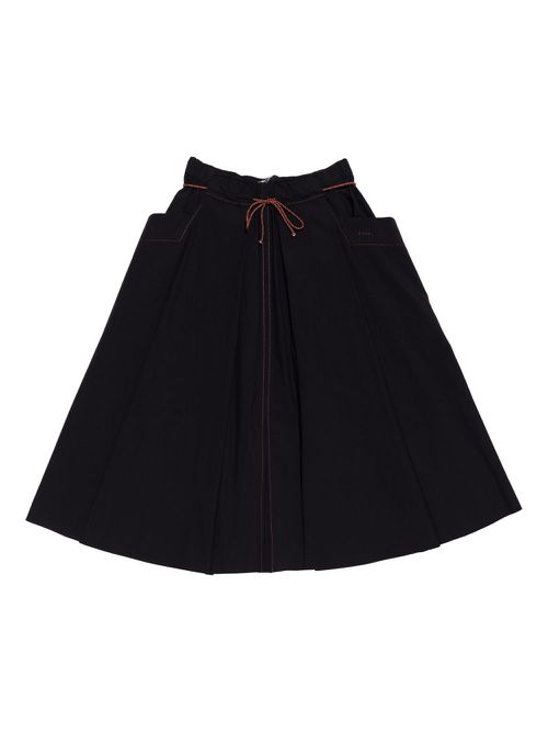 Bimba y Lola A-line midi skirt - Black