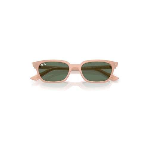 Ray-Ban Zaya Bio-based Sunglasses Cloudy Natural Pink Frame Green Lenses 53-19