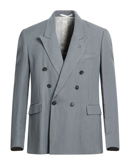 Man Blazer Grey Size 40 Viscose, Linen