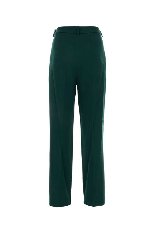 Dark Green Wool Pant