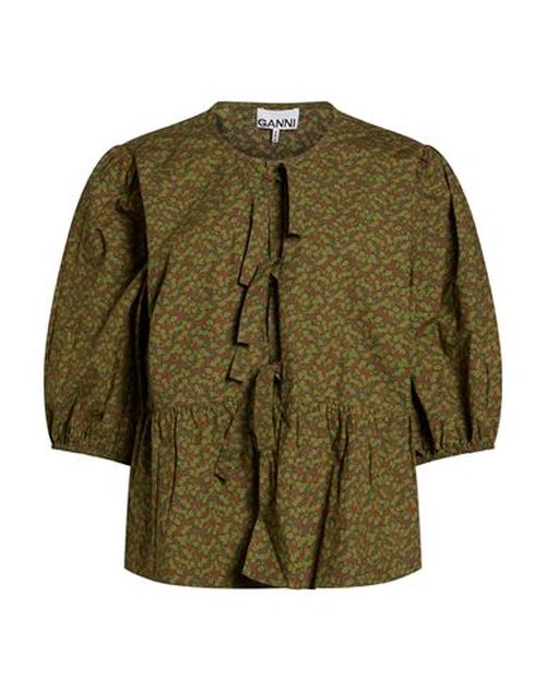 Woman Shirt Military green Size 20 Organic cotton