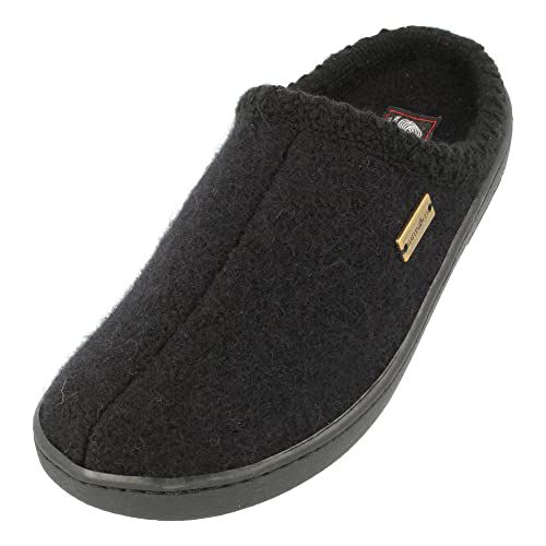 HAFLINGER Unisex at Nordkap Wool Hard Sole Slippers Slate EU