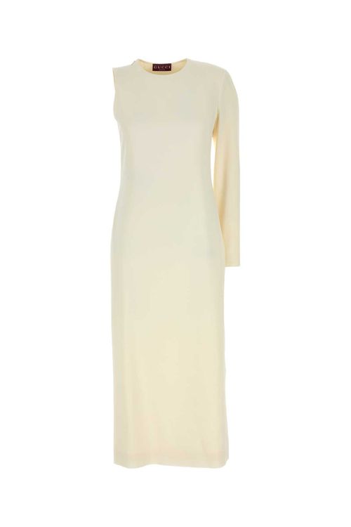 Ivory Sablã One-shoulder Dress