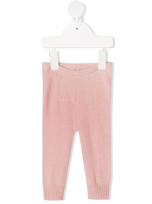 Knitted cashmere trousers - Pink