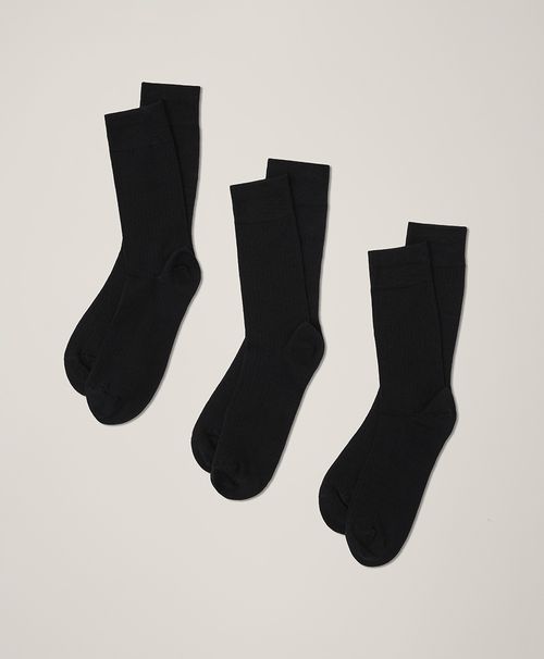 Men's Black Perfect Crew Socks 3-Pack