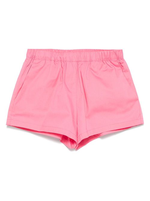 Elasticated-waist shorts - Pink