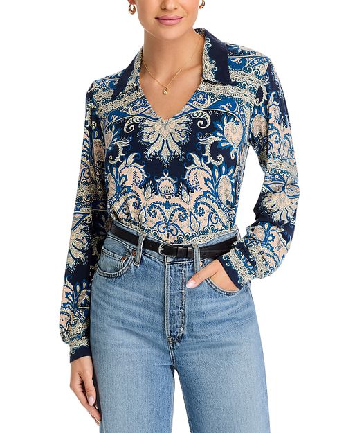 The Janie Favorite Puff Sleeved Polo Top
