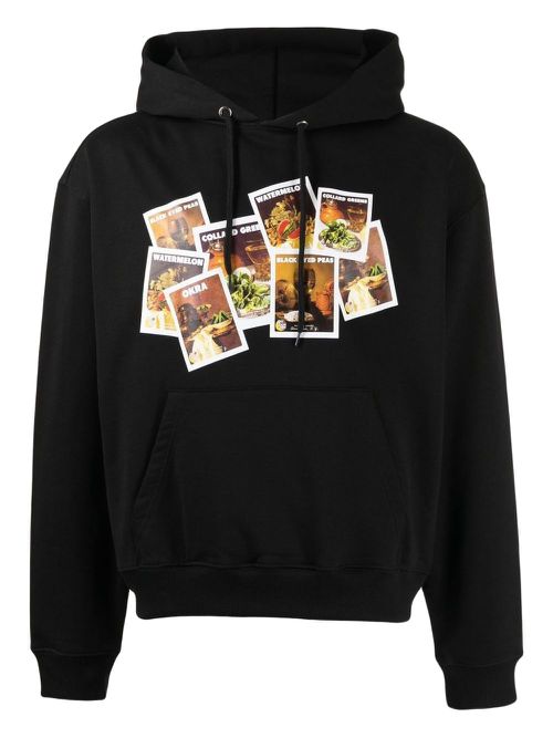 Sky High Farm graphic-print hoodie - Black