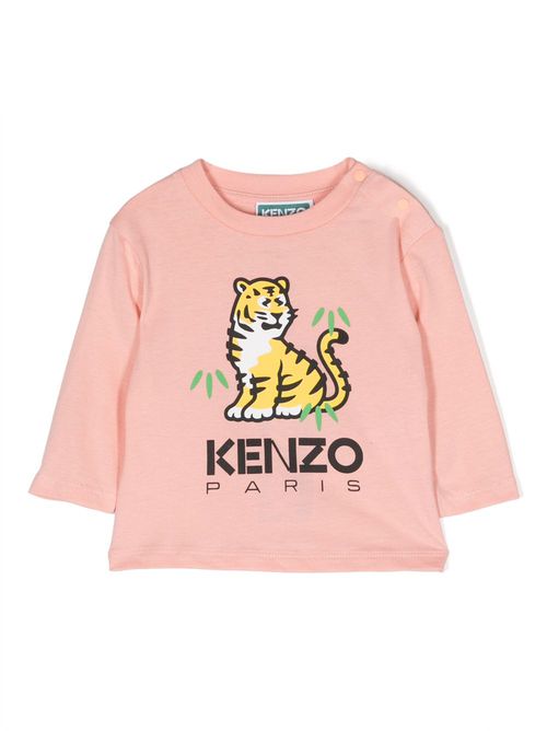 Graphic-print cotton sweatshirt - 43G pink