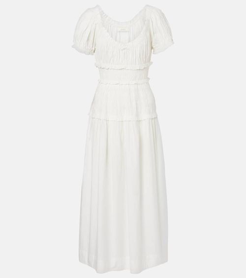 Dôen Leanne cotton poplin midi dress