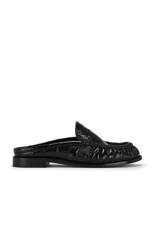 Saint Laurent Le Loafer Mule in Nero - Black. 36 also in