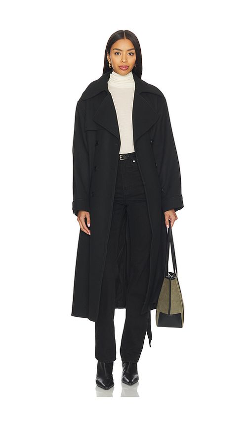 Steve madden abrigo enora en color negro XL también en L, M