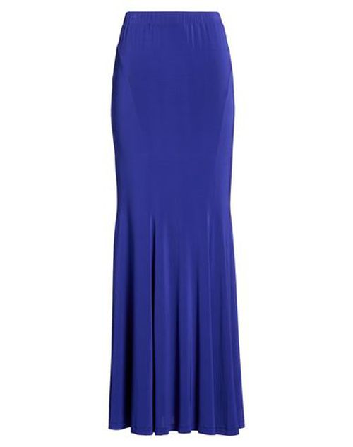 Woman Maxi skirt Bright blue Size 16 Viscose, Elastane