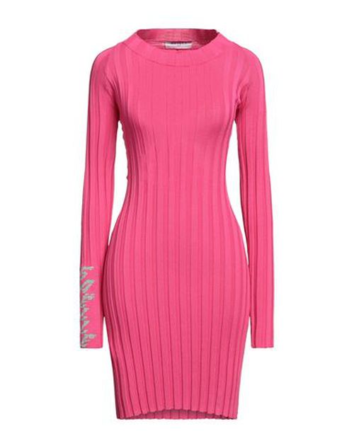 Woman Mini dress Fuchsia Size 1 Viscose, Polyamide, Polyester