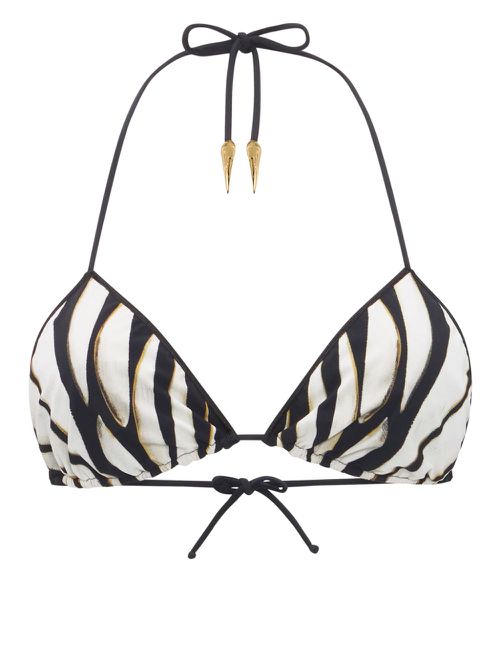 Ray of Gold-print bikini top