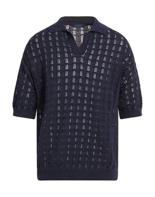 Man Sweater Midnight blue Size S Linen, Cotton