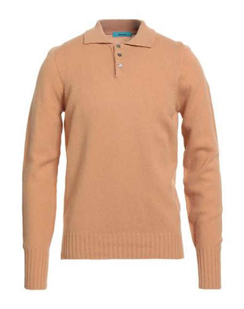 Man Sweater Camel Size 40 Lambswool