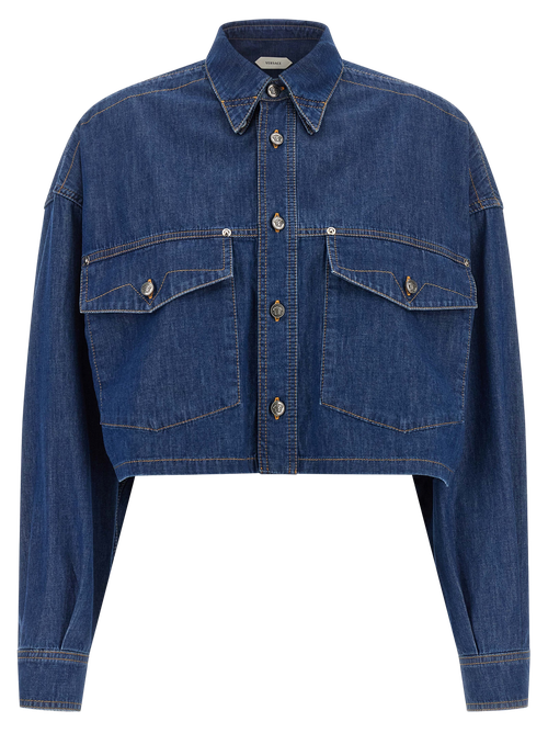 Cotton Denim Jacket — Blue