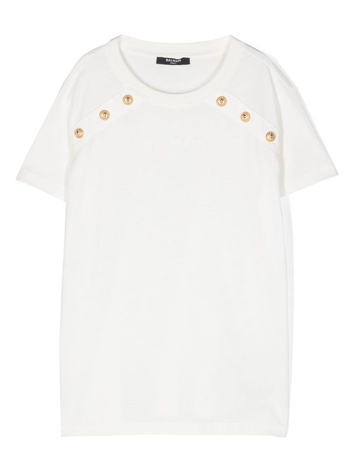 Logo-print cotton T-shirt - White