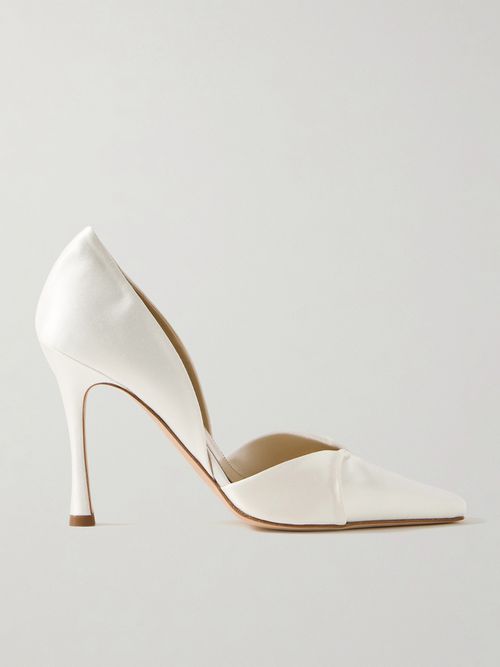 Kennedy Satin Pumps - Ivory