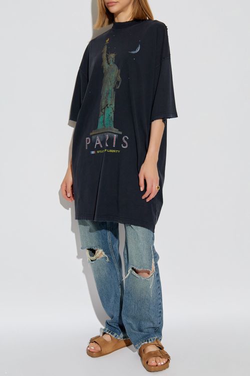 Jeans With A `vintage` Effect, Women's, Blue